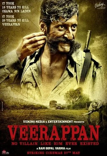 Veerappan 2016 Full Hindi Movies download 720p DVDScr 800MB